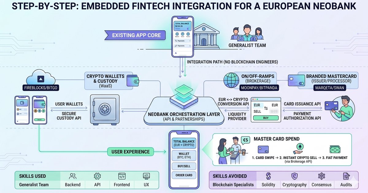 Building a Neobank Crypto Feature in Three Weeks